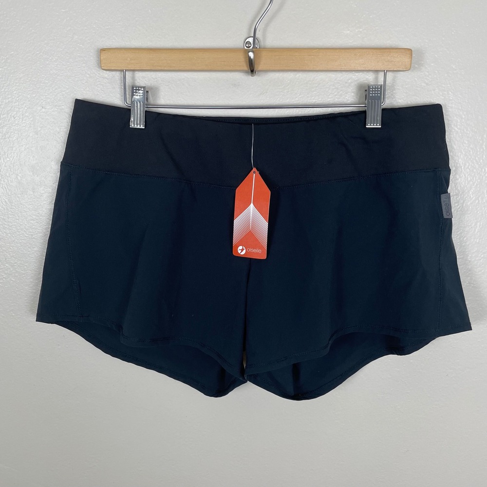 Oiselle Women's 12 Obsession Running Shorts Black 4" Inseam 110306 NWT